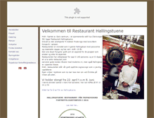Tablet Screenshot of hallingstuene.no